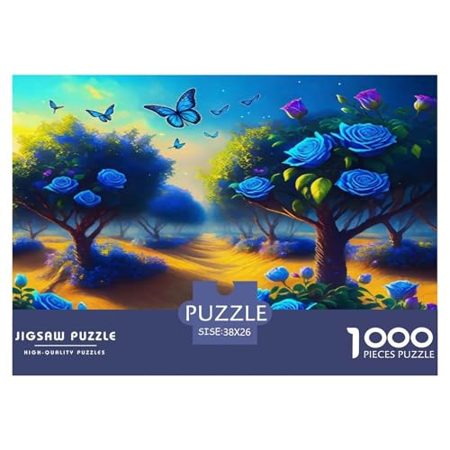 Rose1000Teile PuzzlesBlumen Für Erwachsene Und Kinder Ab 14 Jahren Familienspiele Herausfordernde Für Dekorative Geschenke38x26cm/1000pcs von TFEDACVSS