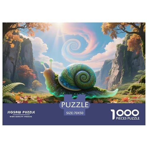 Schnecke1000Stück BuntePuzzles Wildtiere Für Erwachsene Kinder Pädagogisches StressabbauSpielzeug Herausforderndes Moderne Porträts70x50cm/1000pcs von TFEDACVSS