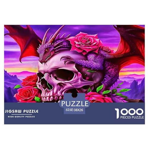 Skelett1000Stück PuzzlesHalloween Skelett Für Erwachsene Und Kinder Ab 14 Jahren Pädagogisches StressabbauSpielzeug Denksport Moderne Porträts38x26cm/1000pcs von TFEDACVSS