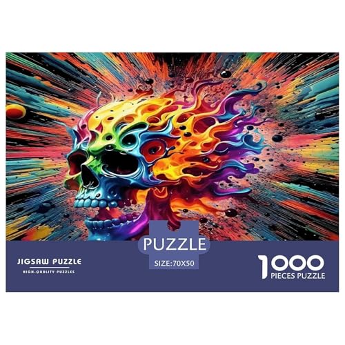 Skelett1000Stück Schwierigesgroßes Puzzle Halloween Skelett Für Erwachsene Kinder Pädagogisches StressabbauSpielzeug Denksport Moderne Porträts70x50cm/1000pcs von TFEDACVSS