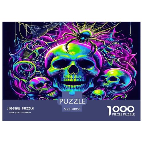 Skelett1000Teile Schwierigesgroßes Puzzle Halloween Skelett Für Erwachsene Kinder Familienspiele SchwerStressabbau Für Dekorative Geschenke70x50cm/1000pcs Skelett1000Teile Schwierigesgroßes Puzzle Halloween Skelett Für Erwachsene Kinder Familienspiele SchwerStressabbau Für Dekorative Geschenke70x50cm/1000pcs von TFEDACVSS