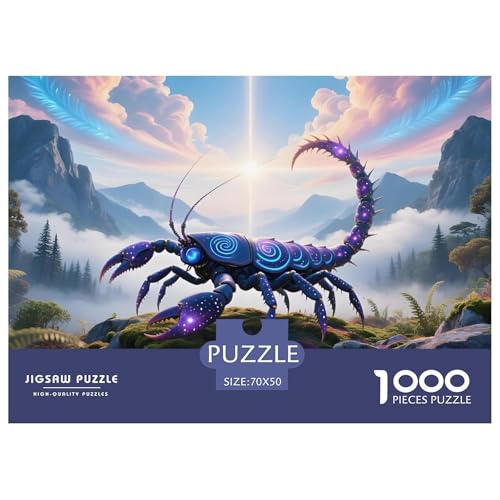 Skorpion1000Teile PuzzlesWildtiere Für Erwachsene Und Kinder Ab 14 Jahren Familienspiele Herausfordernde Für DekoRatteive Geschenke70x50cm/1000pcs Skorpion1000Teile PuzzlesWildtiere Für Erwachsene Und Kinder Ab 14 Jahren Familienspiele Herausfordernde Für DekoRatteive Geschenke70x50cm/1000pcs von TFEDACVSS