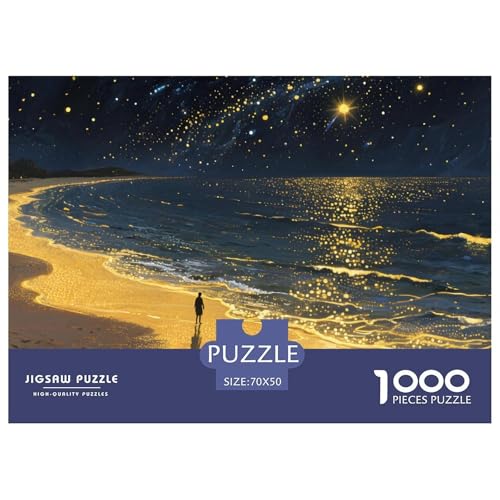Sternenmeer1000Teile PuzzlesSternenbeleuchteter Himmel Für Erwachsene Pädagogisches StressabbauSpielzeug Herausfordernde Für Dekorative Geschenke70x50cm/1000pcs von TFEDACVSS