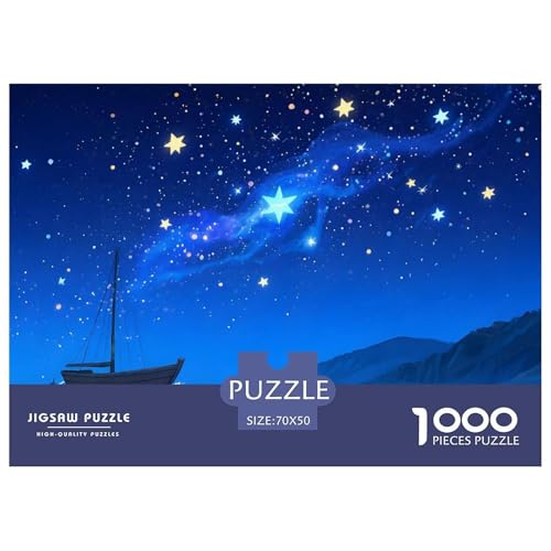 Sternenmeer1000Teile PuzzlesSternenbeleuchteter Himmel Für Erwachsene Und Kinder Ab 14 Jahren Einzigartige Spielzeug Denksport Moderne Porträts70x50cm/1000pcs von TFEDACVSS