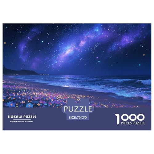 Sternenmeer1000Teile PuzzlesSternenbeleuchteter Himmel Für Erwachsene Und Kinder Ab 14 Jahren Familienspiele Herausforderndes Für Dekorative Geschenke70x50cm/1000pcs von TFEDACVSS