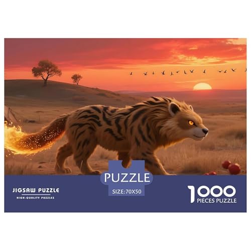 Tiere1000Teile BuntePuzzles Wildtiere Für Erwachsene Kinder Einzigartige Spielzeug SchwerStressabbau Für DekoRatteive Geschenke70x50cm/1000pcs von TFEDACVSS