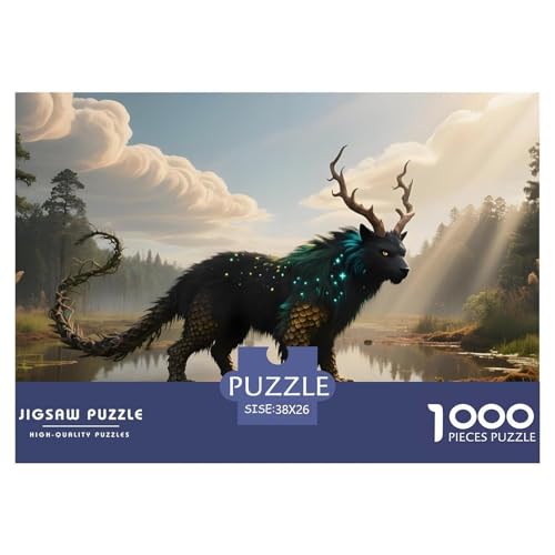 Tiere1000Teile PuzzlesWildtiere Für Erwachsene Einzigartige Spielzeug Denksport Für Dekorative Geschenke38x26cm/1000pcs von TFEDACVSS