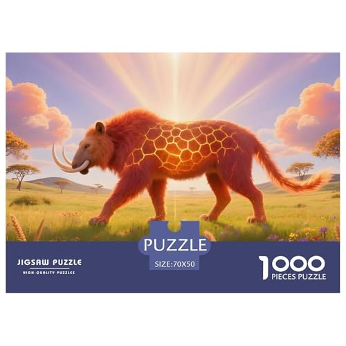 Tiere1000Teile PuzzlesWildtiere Für Erwachsene Und Kinder Ab 14 Jahren Familienspiele Denksport Für Dekorative Geschenke70x50cm/1000pcs von TFEDACVSS
