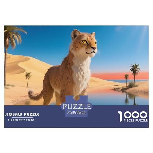 Tiere1000Teile Schwierigesgroßes Puzzle Wildtiere Für Erwachsene Einzigartige Spielzeug SchwerStressabbau Für DekoRatteive Geschenke38x26cm/1000pcs von TFEDACVSS