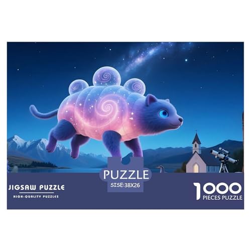 Tiere1000Teile Schwierigesgroßes Puzzle Wildtiere Für Erwachsene Einzigartige Spielzeug SchwerStressabbau Für DekoRatteive Geschenke38x26cm/1000pcs von TFEDACVSS