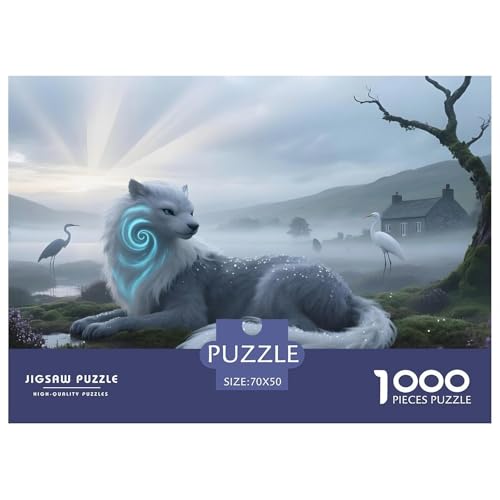 Tiere1000Teile Schwierigesgroßes Puzzle Wildtiere Für Erwachsene Einzigartige Spielzeug SchwerStressabbau Für DekoRatteive Geschenke70x50cm/1000pcs von TFEDACVSS
