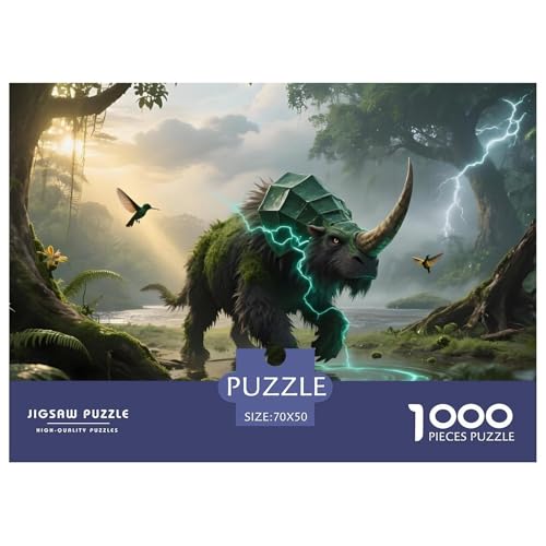 Tiere1000Teile Schwierigesgroßes Puzzle Wildtiere Für Erwachsene Einzigartige Spielzeug SchwerStressabbau Für DekoRatteive Geschenke70x50cm/1000pcs von TFEDACVSS