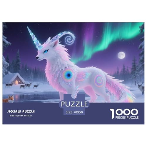 Tiere1000Teile Schwierigesgroßes Puzzle Wildtiere Für Erwachsene Einzigartige Spielzeug SchwerStressabbau Für DekoRatteive Geschenke70x50cm/1000pcs von TFEDACVSS
