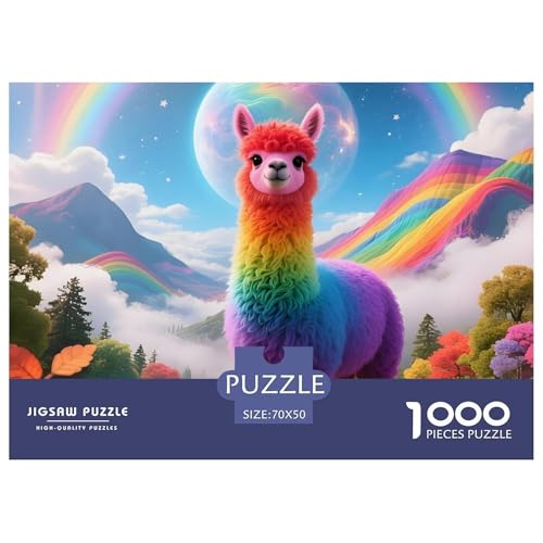 Tiere1000Teile Schwierigesgroßes Puzzle Wildtiere Für Erwachsene Einzigartige Spielzeug SchwerStressabbau Für DekoRatteive Geschenke70x50cm/1000pcs von TFEDACVSS