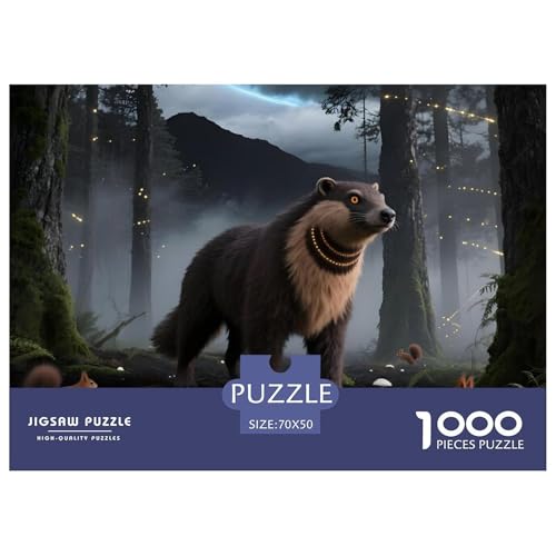 Tiere1000Teile Schwierigesgroßes Puzzle Wildtiere Für Erwachsene Kinder Einzigartige Spielzeug SchwerStressabbau Moderne Porträts70x50cm/1000pcs von TFEDACVSS