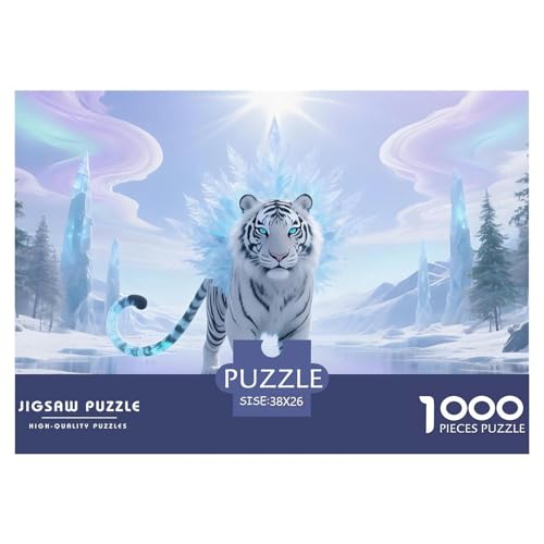 Tiger1000Teile PuzzlesWildtiere Für Erwachsene Und Kinder Ab 14 Jahren Familienspiele Herausfordernde Für DekoRatteive Geschenke38x26cm/1000pcs von TFEDACVSS