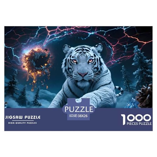 Tiger1000Teile PuzzlesWildtiere Für Erwachsene Und Kinder Ab 14 Jahren Familienspiele Herausfordernde Für DekoRatteive Geschenke38x26cm/1000pcs Tiger1000Teile PuzzlesWildtiere Für Erwachsene Und Kinder Ab 14 Jahren Familienspiele Herausfordernde Für DekoRatteive Geschenke38x26cm/1000pcs von TFEDACVSS