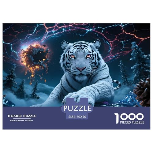 Tiger1000Teile PuzzlesWildtiere Für Erwachsene Und Kinder Ab 14 Jahren Familienspiele Herausforderndes Für DekoRatteive Geschenke70x50cm/1000pcs Tiger1000Teile PuzzlesWildtiere Für Erwachsene Und Kinder Ab 14 Jahren Familienspiele Herausforderndes Für DekoRatteive Geschenke70x50cm/1000pcs von TFEDACVSS