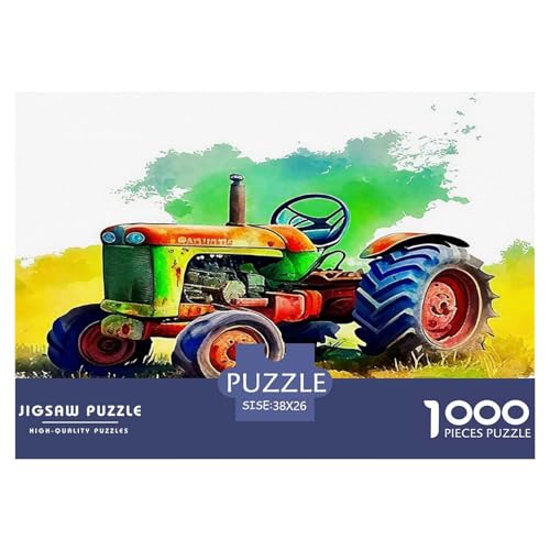 Traktor1000Teile PuzzlesTraktor Für Erwachsene Und Kinder Ab 14 Jahren Familienspiele Herausfordernde Für Dekorative Geschenke38x26cm/1000pcs von TFEDACVSS