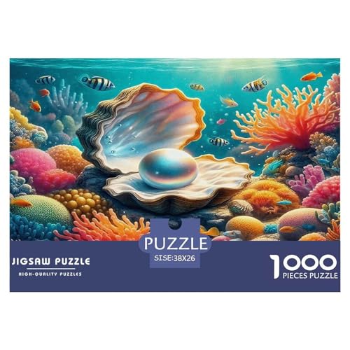 Unterwasser Shells1000Stück PuzzlesShell Perle Für Erwachsene Und Kinder Ab 14 Jahren Pädagogisches StressabbauSpielzeug Denksport Moderne Porträts38x26cm/1000pcs von TFEDACVSS