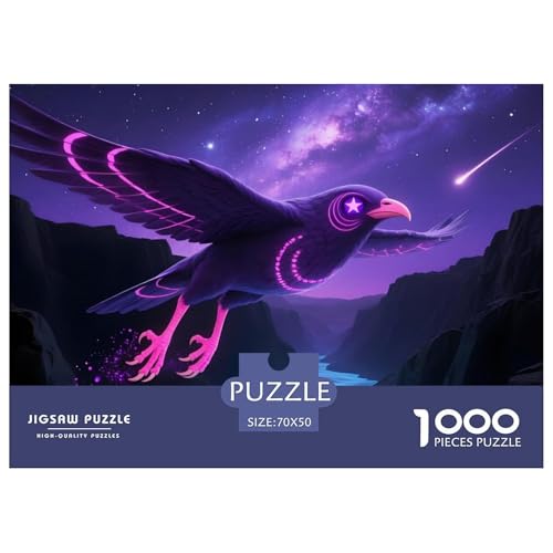 Vogel1000Teile BuntePuzzles Wildtiere Für Erwachsene Kinder Einzigartige Spielzeug SchwerStressabbau Für DekoRatteive Geschenke70x50cm/1000pcs von TFEDACVSS