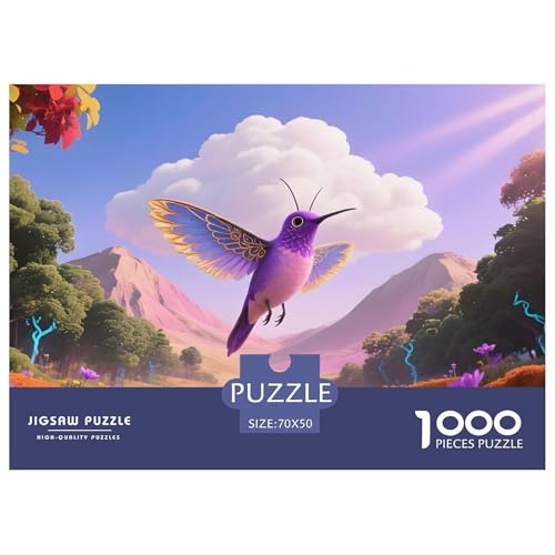 Vogel1000Teile PuzzlesWildtiere Für Erwachsene Familienspiele SchwerStressabbau Für Dekorative Geschenke70x50cm/1000pcs von TFEDACVSS