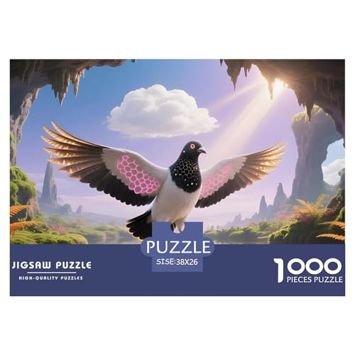 Vogel1000Teile PuzzlesWildtiere Für Erwachsene Und Kinder Ab 14 Jahren Einzigartige Spielzeug Denksport Moderne Porträts38x26cm/1000pcs von TFEDACVSS