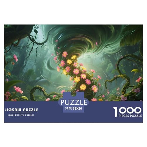Wald1000Teile PuzzlesTornado Für Erwachsene Familienspiele SchwerStressabbau Moderne Porträts38x26cm/1000pcs von TFEDACVSS
