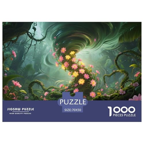 Wald1000Teile PuzzlesTornado Für Erwachsene Und Kinder Ab 14 Jahren Pädagogisches StressabbauSpielzeug SchwerStressabbau Moderne Porträts70x50cm/1000pcs von TFEDACVSS