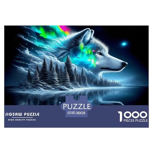 Wolf1000Stück BuntePuzzles Tierwolf Für Erwachsene Kinder Pädagogisches StressabbauSpielzeug Herausforderndes Moderne Porträts38x26cm/1000pcs Wolf1000Stück BuntePuzzles Tierwolf Für Erwachsene Kinder Pädagogisches StressabbauSpielzeug Herausforderndes Moderne Porträts38x26cm/1000pcs von TFEDACVSS