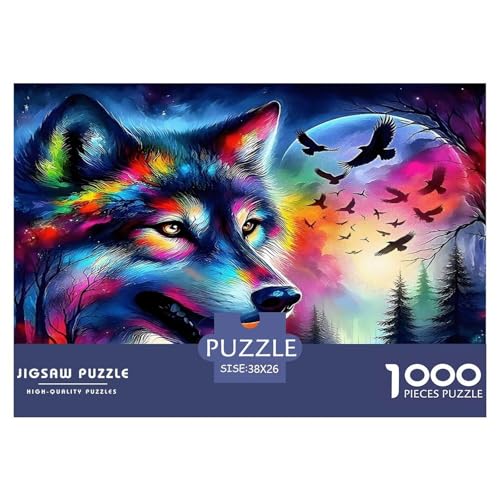 Wolf1000Teile BuntePuzzles Tierwolf Für Erwachsene Kinder Einzigartige Spielzeug SchwerStressabbau Für Dekorative Geschenke38x26cm/1000pcs Wolf1000Teile BuntePuzzles Tierwolf Für Erwachsene Kinder Einzigartige Spielzeug SchwerStressabbau Für Dekorative Geschenke38x26cm/1000pcs von TFEDACVSS
