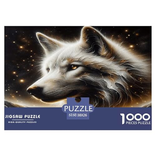Wolf1000Teile PuzzlesTierwolf Für Erwachsene Und Kinder Ab 14 Jahren Familienspiele Herausforderndes Für Dekorative Geschenke38x26cm/1000pcs von TFEDACVSS