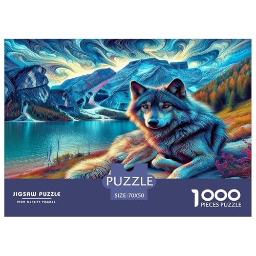 Wolf1000Teile PuzzlesTierwolf Für Erwachsene Und Kinder Ab 14 Jahren Familienspiele Herausforderndes Für Dekorative Geschenke70x50cm/1000pcs Wolf1000Teile PuzzlesTierwolf Für Erwachsene Und Kinder Ab 14 Jahren Familienspiele Herausforderndes Für Dekorative Geschenke70x50cm/1000pcs von TFEDACVSS