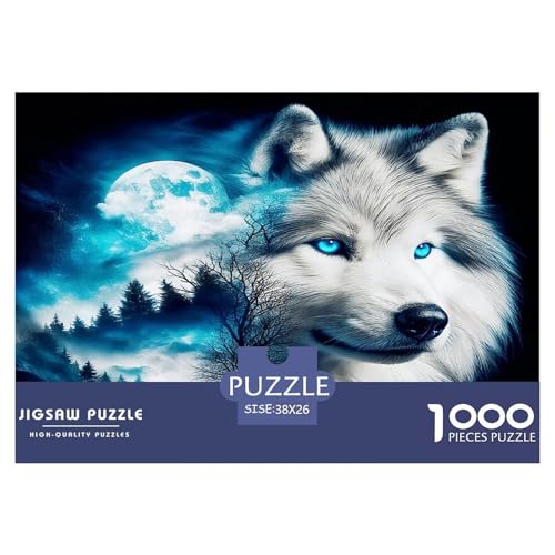 Wolf1000Teile Schwierigesgroßes Puzzle Tierwolf Für Erwachsene Einzigartige Spielzeug SchwerStressabbau Für Dekorative Geschenke38x26cm/1000pcs Wolf1000Teile Schwierigesgroßes Puzzle Tierwolf Für Erwachsene Einzigartige Spielzeug SchwerStressabbau Für Dekorative Geschenke38x26cm/1000pcs von TFEDACVSS