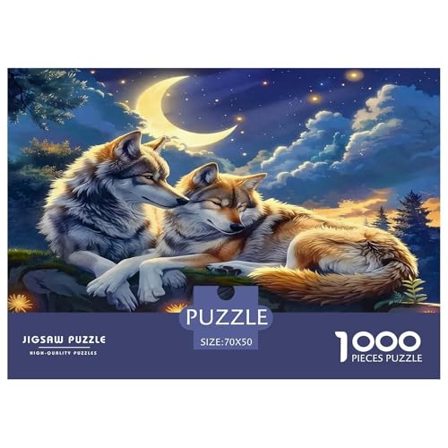 Wolf1000Teile Schwierigesgroßes Puzzle Tierwolf Für Erwachsene Kinder Familienspiele Herausfordernde Für Dekorative Geschenke70x50cm/1000pcs Wolf1000Teile Schwierigesgroßes Puzzle Tierwolf Für Erwachsene Kinder Familienspiele Herausfordernde Für Dekorative Geschenke70x50cm/1000pcs von TFEDACVSS