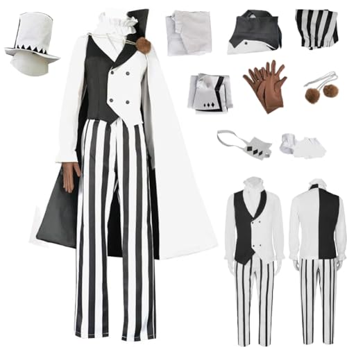 TFRVMA Nikolai Cosplay Kostüm Bungo Hunde Cosplay Kostüm Nikolai Cosplay Komplettes Set Weiß Halloween Outfit TFRVMA Nikolai Cosplay Kostüm Bungo Hunde Cosplay Kostüm Nikolai Cosplay Komplettes Set Weiß Halloween Outfit von TFRVMA