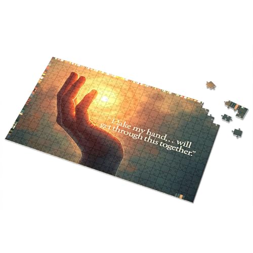 3 Jahre altes Mädchen-Geschenke, Hand in Hand durch gemeinsam, Bilderpuzzle, Puzzle, Brett-Puzzle, Puzzles für Erwachsene, 500 Teile (500 Stück) von TFSW