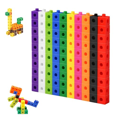 100 Stück Mathe-Würfel, Steckwürfel Grundschule, Rechenwürfel Mathe, Mathematik Würfel für Mädchen und Jungen ab 3 Jahren 100 Stück Mathe-Würfel, Steckwürfel Grundschule, Rechenwürfel Mathe, Mathematik Würfel für Mädchen und Jungen ab 3 Jahren von TFSYLISA