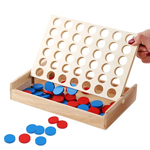 Vier Gewinnt,Holz 4 in Einer Reihe, 4 Gewinnt Battle Strategiespiel,Gesellschaftsspiel Für Erwachsene Kinder Outdoor Reise Unterwegs Spiele Vier Gewinnt,Holz 4 in Einer Reihe, 4 Gewinnt Battle Strategiespiel,Gesellschaftsspiel Für Erwachsene Kinder Outdoor Reise Unterwegs Spiele von TFSYLISA