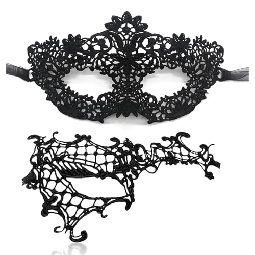 TFTSR Maskerade-Masken für Damen, Paare, Herren, Karnevalsmaske, Mädchen, schwarz-goldene Spitzenaugen, Kostüm, venezianisches Partykleid für Erwachsene TFTSR Maskerade-Masken für Damen, Paare, Herren, Karnevalsmaske, Mädchen, schwarz-goldene Spitzenaugen, Kostüm, venezianisches Partykleid für Erwachsene von TFTSR