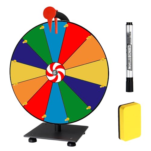 Glücksrad zum Drehen, TGKYK 30cm Glücksrad zum Selbstgestalten mit Radiergummi und Markierstift, 12 Steckplätzen Drehrad Glücksrad, Lucky Wheel für Lotteriespiele, Karneval Party, Verkaufsförderung Glücksrad zum Drehen, TGKYK 30cm Glücksrad zum Selbstgestalten mit Radiergummi und Markierstift, 12 Steckplätzen Drehrad Glücksrad, Lucky Wheel für Lotteriespiele, Karneval Party, Verkaufsförderung von TGKYK