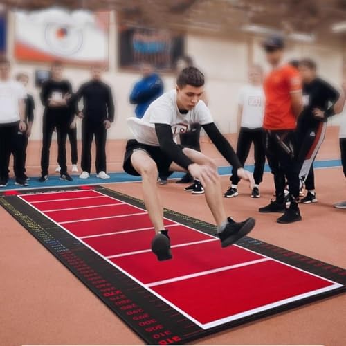 TGPSMDXKV Professionelle Schule Weitsprung-Testmatte, Sportler Übungsmatte mit Messung, rutschfest, Stehweitsprung-Trainer,Kids TGPSMDXKV Professionelle Schule Weitsprung-Testmatte, Sportler Übungsmatte mit Messung, rutschfest, Stehweitsprung-Trainer,Kids von TGPSMDXKV
