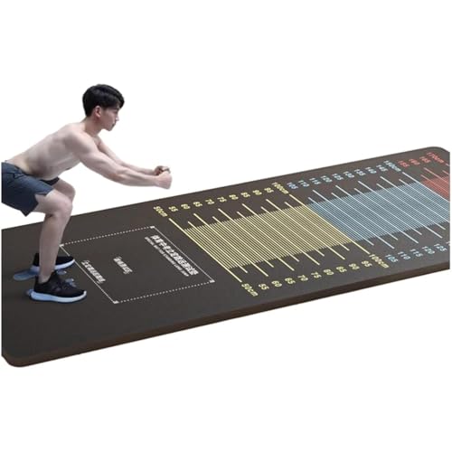 TGPSMDXKV Stehende Weitsprungmatte, Weitsprungmatte, ruhige physische Testtafel, Sport Athleten Praxis Messmatte für Schule Turnhalle,200cmx90cm von TGPSMDXKV