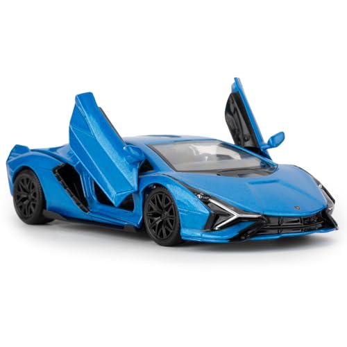 TGRCM-CZ Lamborghini Sián FKP37 Casting Car Modell, Zinklegierung Pull Back Fahrzeuge Spielzeugauto für Kleinkinder Kinder Jungen Mädchen Geschenk Blau TGRCM-CZ Lamborghini Sián FKP37 Casting Car Modell, Zinklegierung Pull Back Fahrzeuge Spielzeugauto für Kleinkinder Kinder Jungen Mädchen Geschenk Blau von TGRCM-CZ