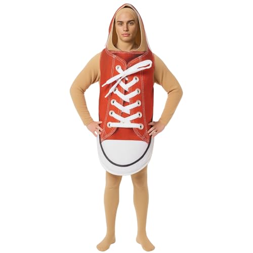 TGUVGRHH Sneaker-Kostüm für Erwachsene, Segeltuch-Schuh-Kostüme für Paare, lustiges Kostüm für Halloween, Karneval, Party (Orange, Einheitsgröße) von TGUVGRHH
