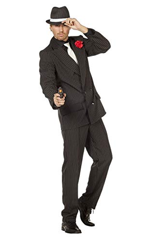 TH-MP 20er 30er Jahre Gangster Kostüm Mafiaboss Charleston Kostüm Herren Herrenanzug 2-teilig (56) von Marco Porta