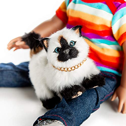 The Queen's Treasures 18 Zoll Puppe Haustiere, Siamesische Kitty Katze ist der perfekte pelzige Begleiter, Puppenspielzeug Kompatibel mit American Girl Puppen von THE QUEEN'S TREASURES
