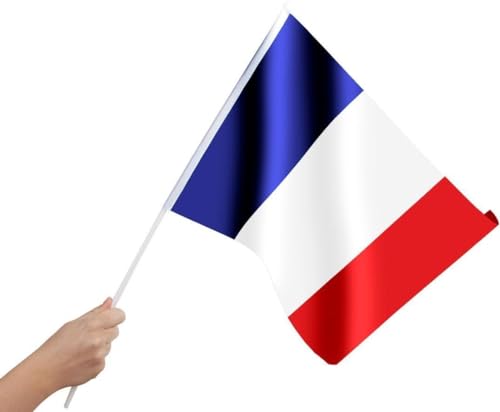 THE REPLICANT Französische Flagge mit Stab/Größe: 30 x 45 cm von THE REPLICANT