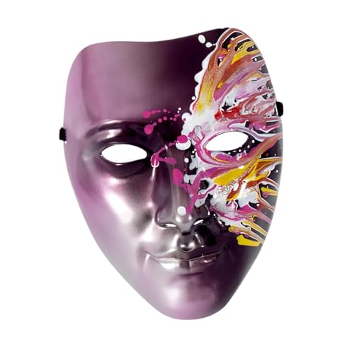 THE STYLE SUTRA Maskerade Maske Cosplay Neuheit Vollgesichtsmaske für Club Verkleidung Karneval Lila von THE STYLE SUTRA