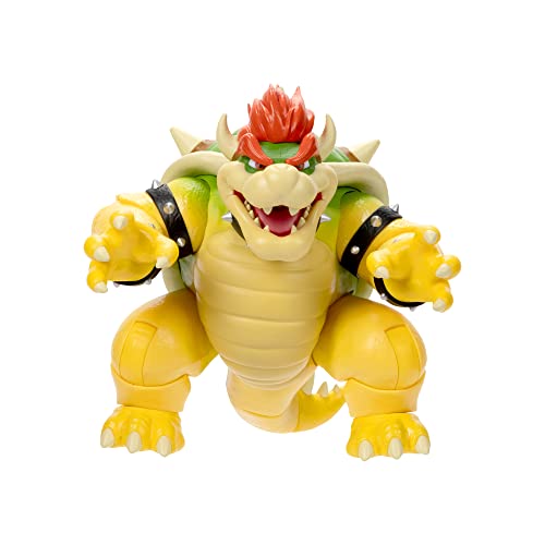 THE SUPER MARIO BROS. MOVIE 17,8 cm große Bowser-Actionfigur mit Feueratemeffekten von THE SUPER MARIO BROS. MOVIE